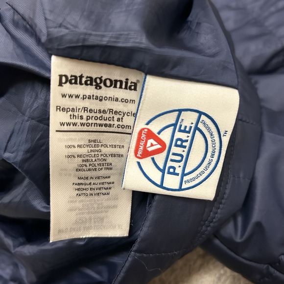 Patagonia Navy Nano Puff Vest Men's Large - Picture 4 of 6